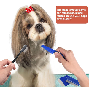 Fine Teeth Grooming <b>Comb</b> for Dogs & Cats Simple Style <b>Comb</b> with Rubber Handle Custom Size Stainless Steel & ABS Plastic Material - Product Image 6