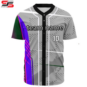 Camiseta de béisbol de verano selecta, entrenamiento de competición para adultos, equipo masculino, estampado sublimado, deportes, manga corta y atletas - Product Image 5