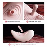 Machine sexuelle sans fil à poussée, selle sexuelle à commande à distance par application avec stimulation clitoridienne vibrante et pénétrante