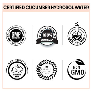 Eau d'hydrosol de concombre organique naturel pur en vrac de marque privée 100% pour hydrater et blanchir | Étiquetage privé disponible - Product Image 5