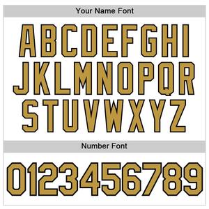 Maillot de baseball personnalisé blanc vieil or-noir authentique - Product Image 4