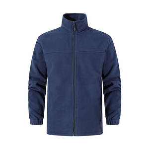 Chaqueta de Forro Polar Gris Pizarra de 240g, Gruesa, Térmica, Capa Intermedia, Ropa de Trabajo de Otoño, OEM al por Mayor, Cierre Completo, Bordado Frontal - Product Image 1