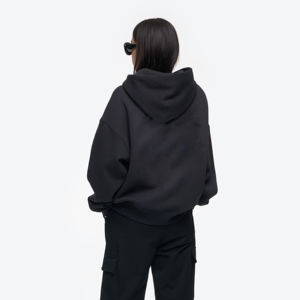 Sudaderas con capucha personalizadas para mujer Ropa de temporada de invierno Sudadera con capucha Sudadera holgada con estampado y conjunto de sudaderas con capucha para mujer con logotipo frontal - Product Image 4