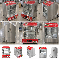 Chauffe-Plat Commercial Électrique 220V 27L à Température Stable en Acier Inoxydable 201 avec Cuiseur Vapeur pour Buns, Idéal pour Restaurants et Stands de Restauration