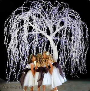 Esterno natale LED salice piangente albero centrotavola illuminazione decorativa per feste matrimoni per feste decorazioni di nozze