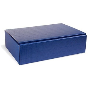 Decorative <b>Storage</b> Boxes 363x252x94mm Sapphire Blue Corrugated Board Gift Box Pack of 25 - Product Image 1