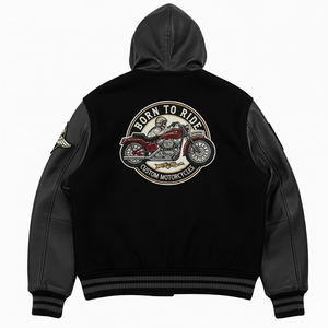 Vestes universitaires pour hommes entièrement personnalisées en chenille brodée, vente en gros, meilleure qualité, style streetwear, veste de baseball pour hommes - Product Image 2