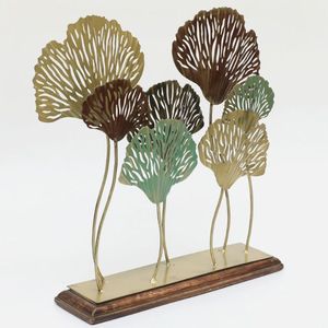 Metal Multicolor Lina 7 Ginko Leaf Decoración De Mesa - Product Image 4
