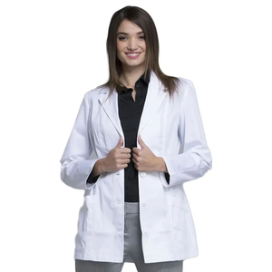 Bata de laboratorio de hospital personalizable uniforme médico profesional de manga larga unisex OEM de fábrica - Product Image 1