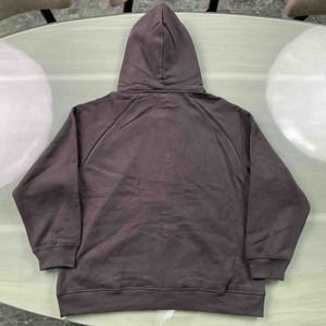 Sweat-shirts à capuche surdimensionnés pour hommes, qualité supérieure, hiver, grande taille, OEM, double couche, 100% coton, molleton, logo personnalisé - Product Image 5