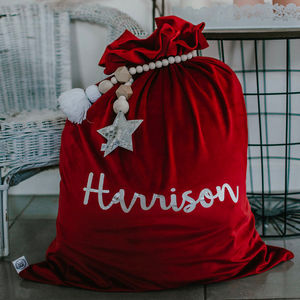 Bolsa de regalo de Navidad personalizada de alta calidad Artículo de seda personalizado con patrón de estilo liso para promoción de EE. UU. Listo para exportación - Product Image 6