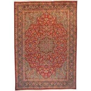 Alfombra persa de Kerman única en su tipo, de 10'9 x 7'6 - Product Image 1