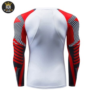 Vente chaude Logo Personnalisé Conception Rash Guard à Manches Longues pour BJJ MMA Jiu Jitsu Formation et Compétition Respirant Sublimation Imprimer - Product Image 2
