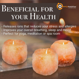OEM High Quality Natural Salt <b>Candles</b> <b>Carved</b> Pink Custom Size Antique Style Room Decoration IMPLEX PAKISTAN Reasonably Crafts - Product Image 4