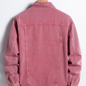Veste en jean élégante pour homme, poches classiques, haute qualité, séchage rapide, respirante, devant décontracté, streetwear pour les hommes à la mode - Product Image 4
