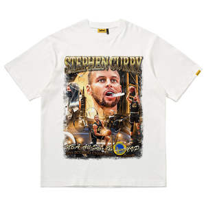 DTG เสื้อยืดลำลองสำหรับผู้ชายสไตล์สตรีทวินเทจแบบโอเวอร์ไซส์ผ้าคอตตอนระบายอากาศได้ดีผ้า100% - Product Image 2