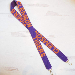 Correas de Guitarra de Cuentas de Vidrio Hechas a Mano, Clásicas, de Lujo, Vintage, con Longitud Personalizada, Diseño de Bordado de Estrella Azul y Naranja - Product Image 3