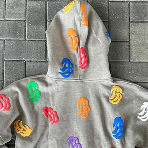 Chándal de algodón de alta calidad 2026 para hombre, conjunto de Jogger con capucha bordada, jersey de gran tamaño, sudaderas con capucha, pantalones de chándal, conjunto de 2 piezas lavado - Product Image 6