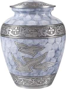 Top Notch Qualité Meilleure Vente En Aluminium Adulte Crémation Souvenir Urne Nouveau Design pour Cendres Humaines Urne du Fournisseur Indien - Product Image 2