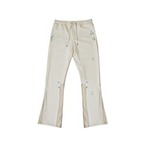 Pantalon de survêtement personnalisé de haute qualité Design évasé 2024 pantalons de survêtement en coton lourd hommes pile survêtement pantalon de survêtement évasé - Product Image 1