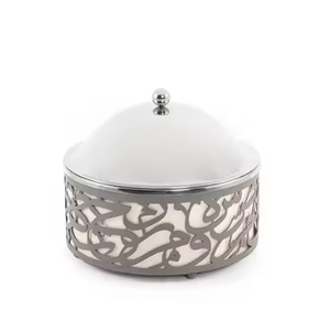 Cazuela de alta demanda de alta calidad, plato de frotamiento de Metal con acabado dorado, ollas calientes, calentamiento/almacenamiento de madera, tendencia de Venta caliente - Product Image 2