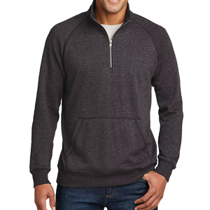 OEM Design Logo personnalisé Imprimé Casual Hoodies Quarter Zip Pullover Prix d'usine Manches longues Léger Quarter Zip Pullover - Product Image 1