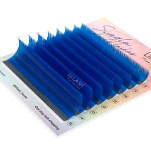 Pestañas de visón sintético súper suaves y coloridas, varios tonos, productos de pestañas individuales, bandejas de pestañas de alta gama de PBT, pestañas de cachemira al por mayor - Product Image 5