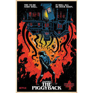Modern Style Stranger Things 4 <b>Poster</b> the Piggyback Made of Paper for Wall Usage - Product Image 1