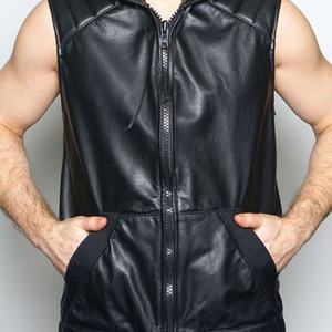 Gilet en cuir respirant Colo solide pour la vente en ligne Gilet en cuir le plus vendu personnalisé pour hommes Gilet en cuir de taille personnalisée - Product Image 2