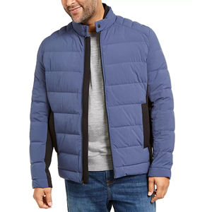 Doudoune à capuche en coton et polyester pour hommes, doudoune à la mode avec logo personnalisé, doudoune de rembourrage de créateur en duvet d'hiver rouge brillant, 2025 - Product Image 5