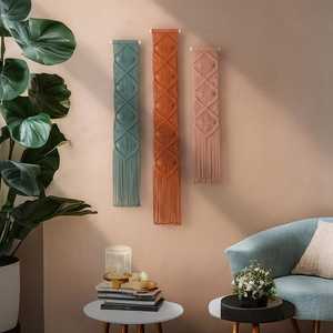 Tenture murale en jute tissée à la main de qualité supérieure, tons terreux pour une décoration naturelle et écologique - Product Image 6