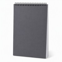 Carnet à spirale gris ardoise avec impression personnalisée, bloc-notes professionnel en gros