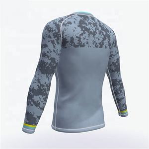 Rash Guard chemise UV/SPF chemise de compression à manches courtes personnalisé hommes à manches longues Rash Guard Compression Gym Wear - Product Image 6