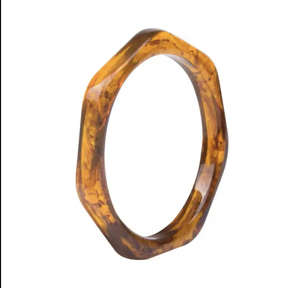 Bijoux en résine colorés sculptés à la main Bracelet de couleur personnalisé Taille et design de couleur personnalisés pour les filles et les femmes - Product Image 5