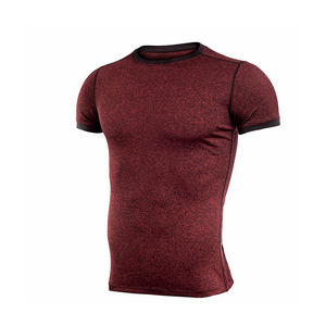 Chemises de sport pour hommes conçues pour l'entraînement physique, le fitness et l'athlétisme, avec tissu respirant à séchage rapide, OEM - Product Image 6