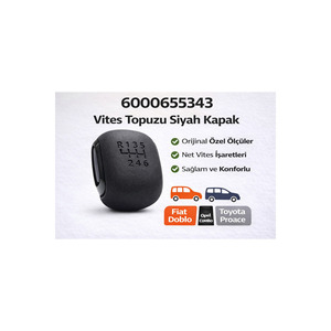 Funda Negra para Palanca de Cambios 6000655343, Automática, Compatible con Fiat Doblo, Opel Combo y Toyota Proace - Product Image 4