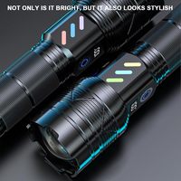 Brightenlux blanc laser zoom taschenlampe linterna torche led haute puissance rechargeable super lumineuse puissante lampe de poche tactique