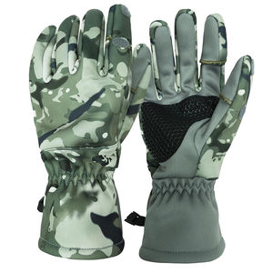 Gants de tir et de chasse en polyester à doigts entiers imprimés sur mesure en gros pour le camping, gants de chasse imperméables et résistants - Product Image 1