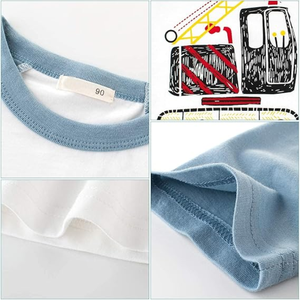 Enfant en bas âge garçon tricoté élégant et confortable coton t-shirt personnalisé Applique Boutique vêtements pour l'été - Product Image 3