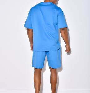 ชุดกางเกงขาสั้นสองชิ้นสำหรับผู้ชายชุดเสื้อยืดแขนสั้นและกางเกงขาสั้นสองชิ้นแฟชั่นมาใหม่2025ฤดูร้อน - Product Image 3