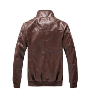 New Trendin' HIGH STREET Style Hombres Chaqueta de cuero Venta al por mayor Chaquetas de cuero para hombres - Product Image 2