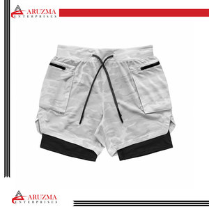 Shorts de compression intérieure pour hommes, vêtements de gymnastique, de fitness, d'entraînement, de course, court, avec compression - Product Image 5