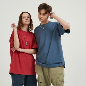 T-shirts personnalisés en coton jersey de haute qualité, poids lourd, légèrement surdimensionnés et à épaules tombantes - Product Image 2