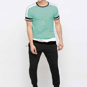 เสื้อยืดผู้ชายแขนสั้นทรงเข้ารูป ผลิตจากผ้าฝ้าย 100% สำหรับขายออนไลน์ ราคาถูก เสื้อยืดพิมพ์ลายทรงหลวมสำหรับผู้ชาย - Product Image 4