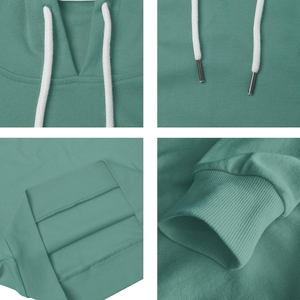 Vente en gros Nouveaux sweats à capuche surdimensionnés personnalisés pour femmes et unisexe, grande taille, hiver, tricotés, streetwear, imprimés, 100% coton, manches longues, à porter devant - Product Image 4