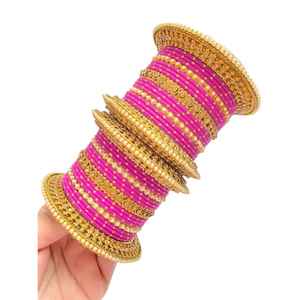 Unique Design Handcrafted Bridal Bangles Set for Girls Wholesale New Arrival Multicolor Bangles Sets for Bridal - Product Image 1