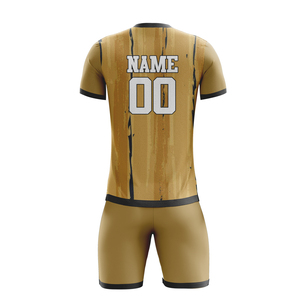 Uniformes de Fútbol Profesionales y Elegantes, Transpirables, 100% Poliéster, Conjuntos de Camiseta de Fútbol de Manga Corta a Rayas - Product Image 2