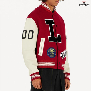 Nouveautés 2026 Vente chaude Vestes de baseball d'hiver de haute qualité personnalisées pour collège unisexe en toile - Product Image 3