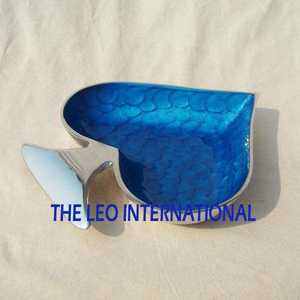 <b>Silver</b> Plated Antler Shape Design Round Decorative <b>Bowl</b> Aluminum Metal Kitchen Ware Table Top Serving <b>Bowl</b> - Product Image 5