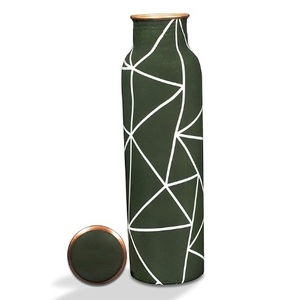 Bouteilles en cuivre faites à la main avec couvercles étanches écologiques et stimulantes pour la santé, parfaites pour les acheteurs en gros bouteilles en cuivre imprimées - Product Image 1